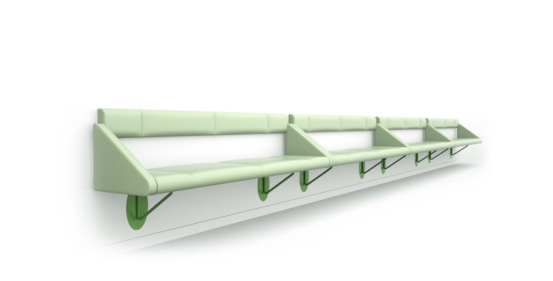 Wall mounted hotsell seating bench
