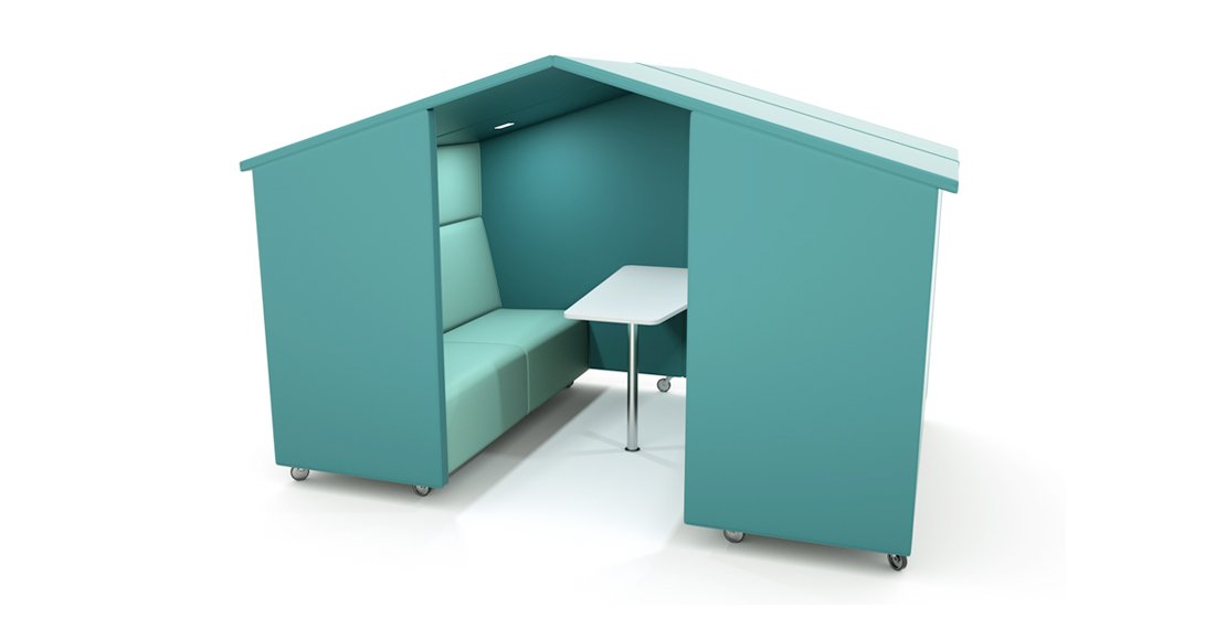 Citrus Seating Rufus Booth with Pitched Roof
