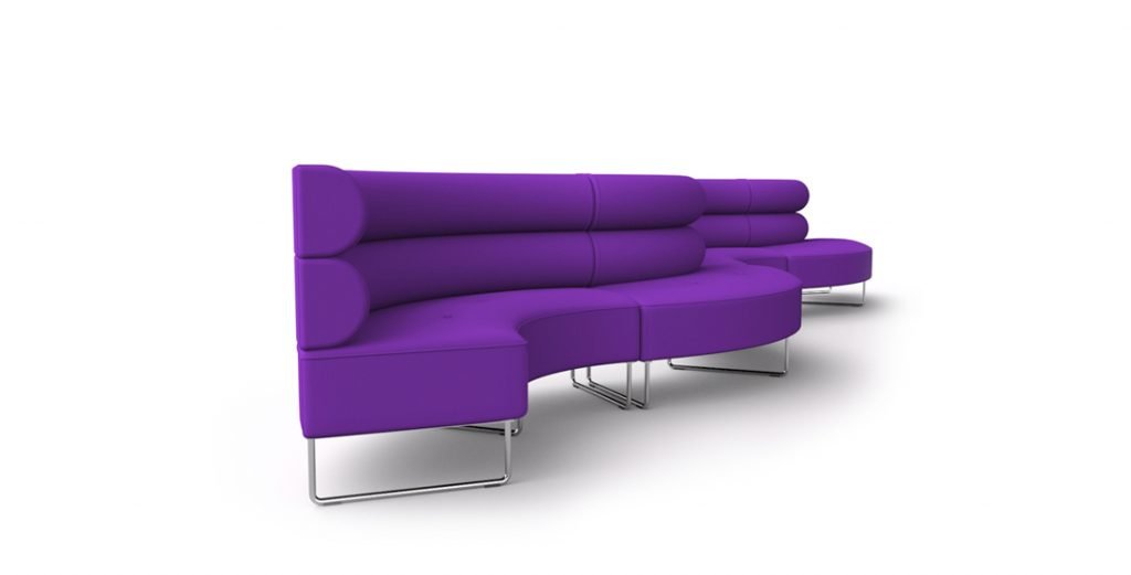 Constance Modular Bench System Citrus Seating